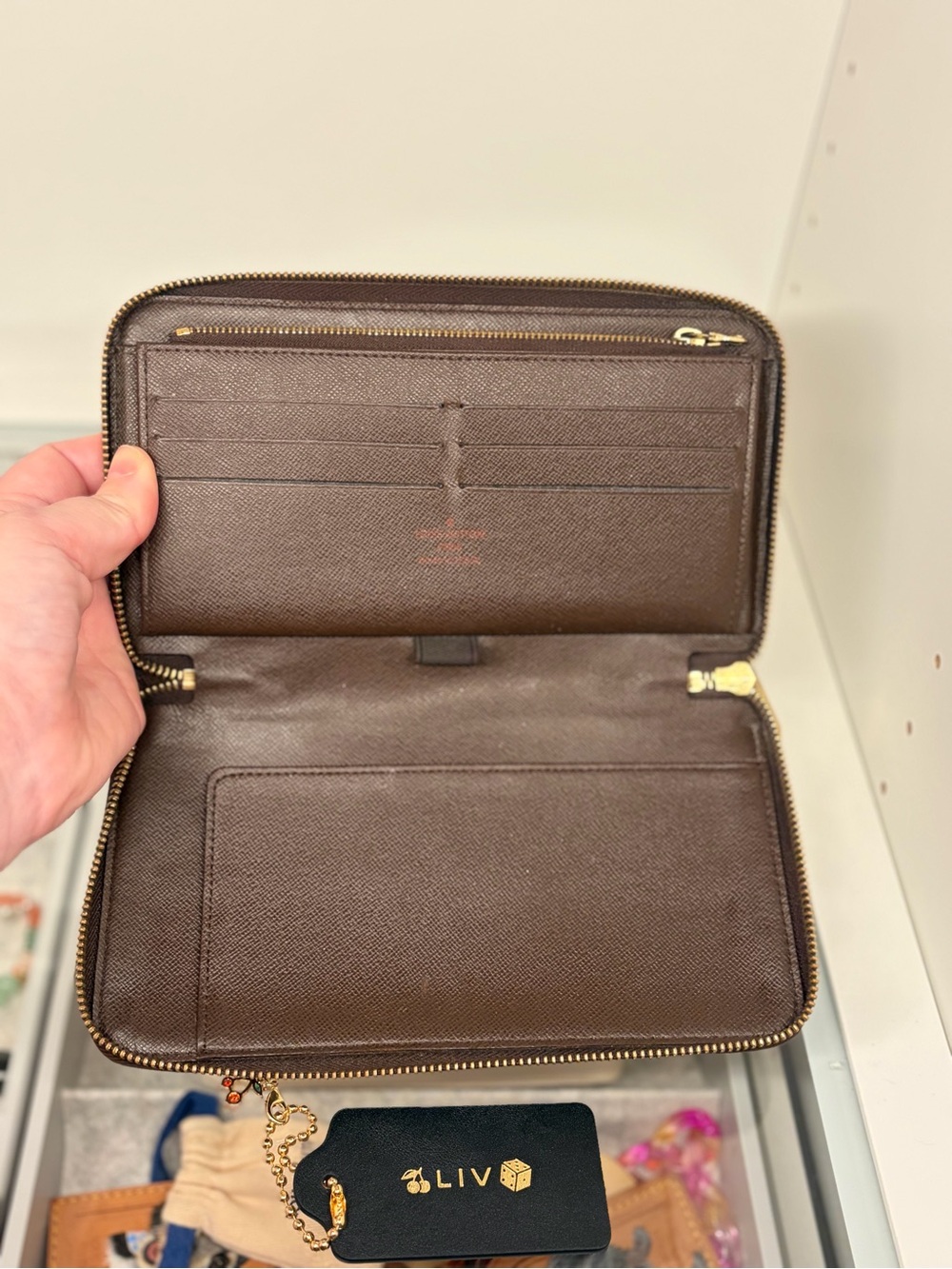 Louis Vuitton Damier Ebene Zippy Organizer Wallet - Picture 2 of 16